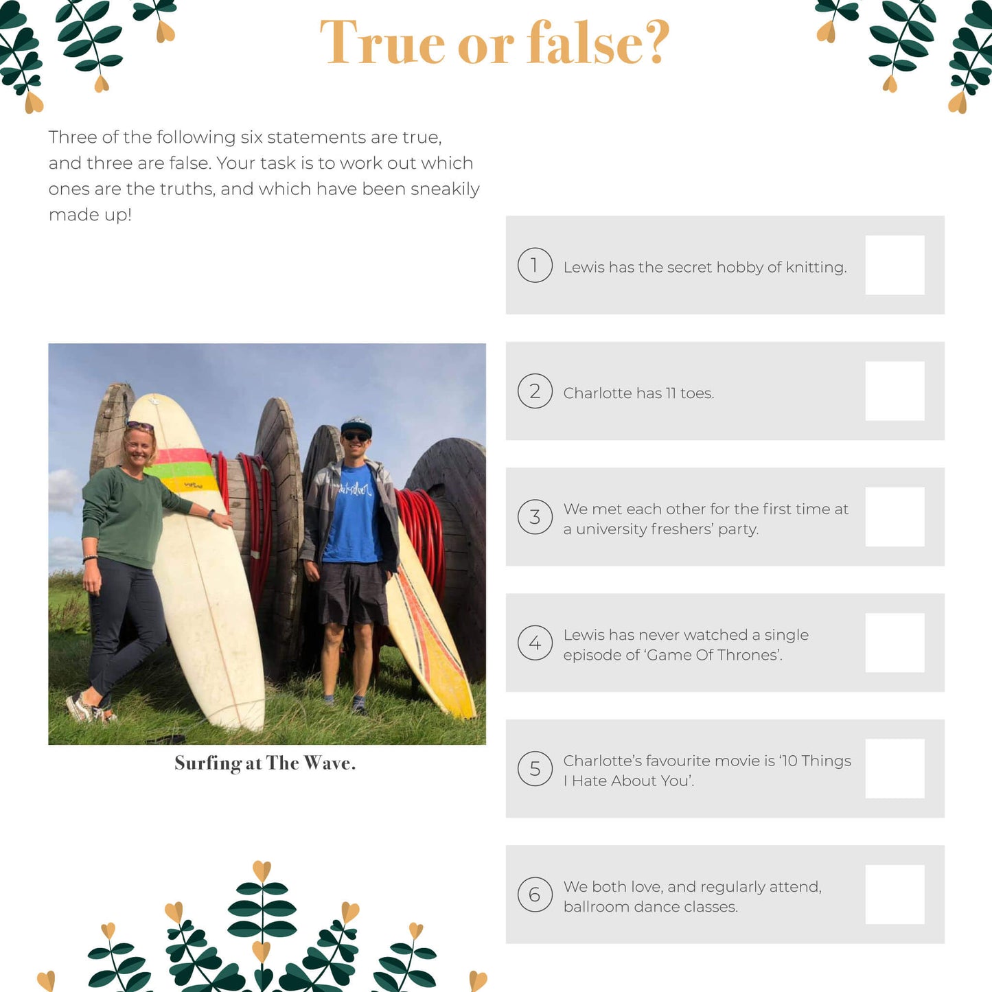 Bloom - Green and Gold, Sample Page