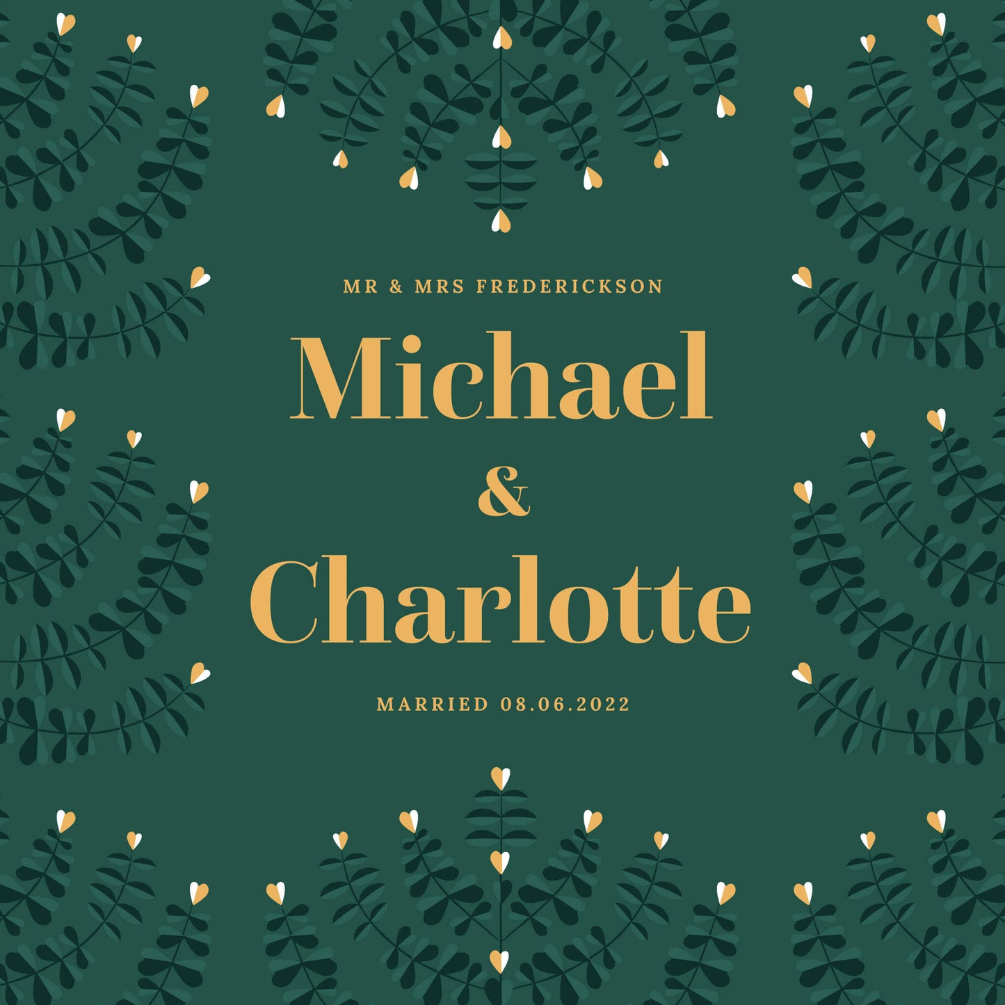 Bloom - Green and Gold