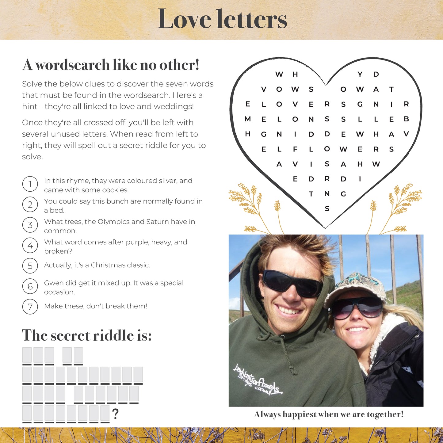 Elegance, Yellow - Sample Page