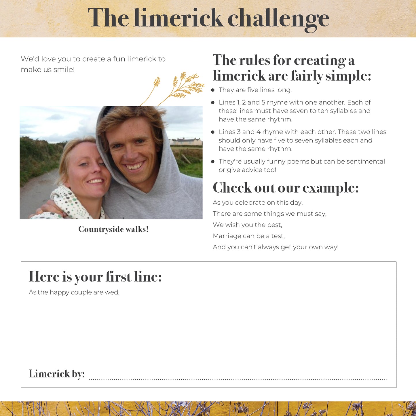 Elegance, Yellow - Sample Page