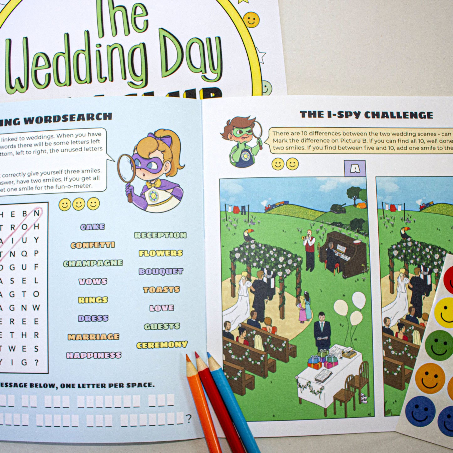 Children's Activity Pack - Welcome to the Wedding Day Fun Club!